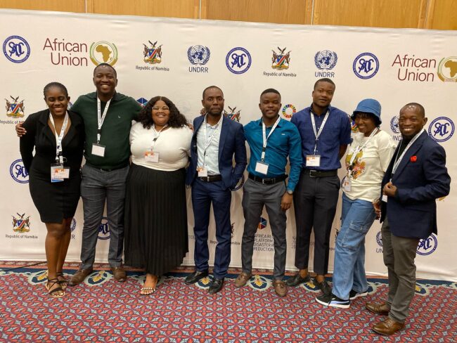 Youth4CAN Members at the Africa Regional Platform for Disaster Risk Reduction held in Windhoek Namibia